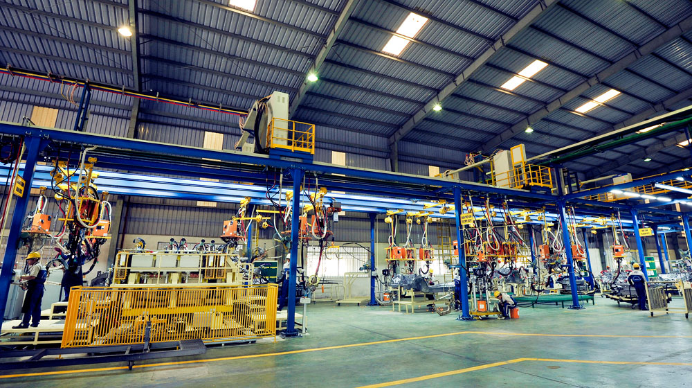 Choáng với dây chuyền hàn Hyundai Santa Fe 