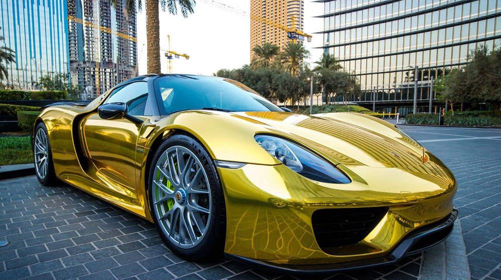 Siêu phẩm Porsche 918 Spyder Hybrid mạ chrome vàng cực độc Porsche-918-Gold-Chrome-1.jpg