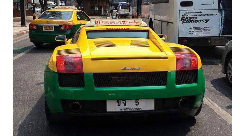 Lamborghini Gallardo làm taxi tại Thái Lan