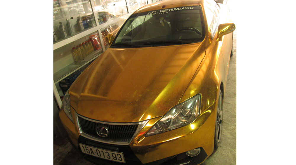 Đã mắt với Lexus IS 350C dán decal vàng nổi bật tại Hải Phòng lexus is 350c  (2).jpg