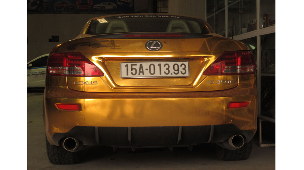 Đã mắt với Lexus IS 350C dán decal vàng nổi bật tại Hải Phòng lexus is 350c  (8).jpg