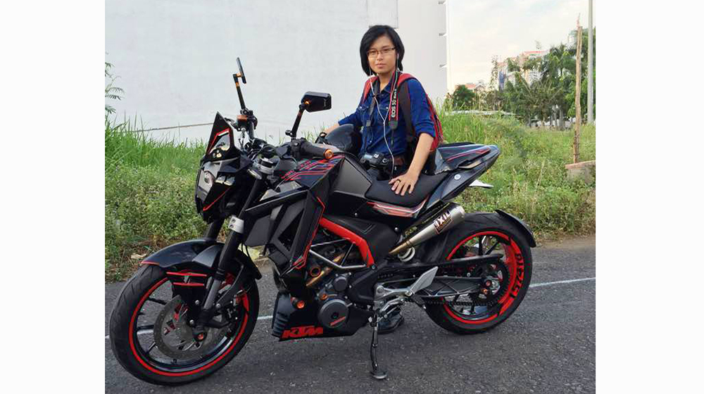 KTM Duke 390 độ cực chất của nữ biker Sài Thành KTM Ghost Wolf  (8).jpg