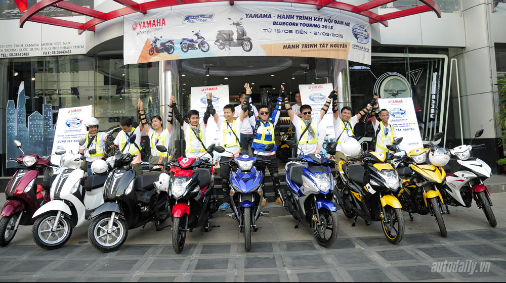 Hành trình Yamaha 2015, ngày 1: Tây Nguyên vẫy gọi Yamaha hanh trinh ket noi dam me (1).jpg