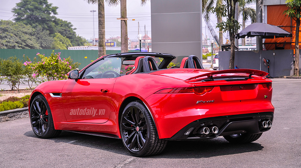 Ngắm “siêu báo” Jaguar mui trần mạnh nhất Việt Nam Jaguar F-type R (3).jpg