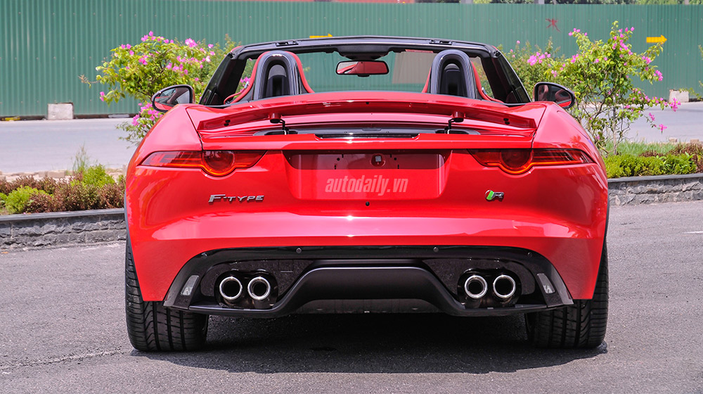 Ngắm “siêu báo” Jaguar mui trần mạnh nhất Việt Nam Jaguar F-type R (5).jpg