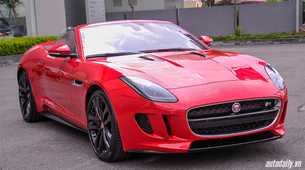 Ngắm “siêu báo” Jaguar mui trần mạnh nhất Việt Nam Jaguar F-type R (7).jpg