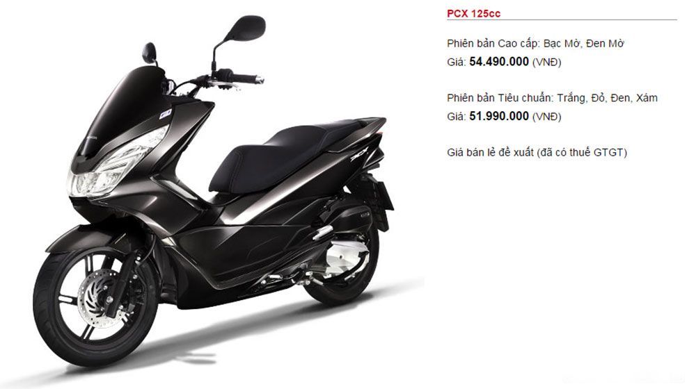 Giá xe máy Honda cập nhật tháng 12/2015 PCX.jpg