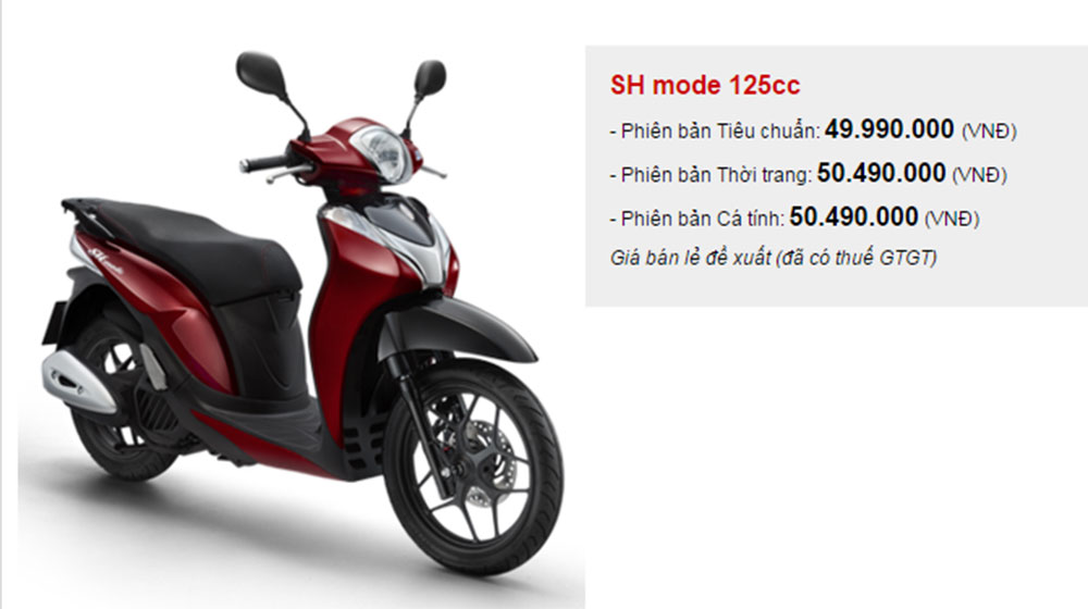 Giá xe máy Honda cập nhật tháng 12/2015 Sh-Mode.jpg
