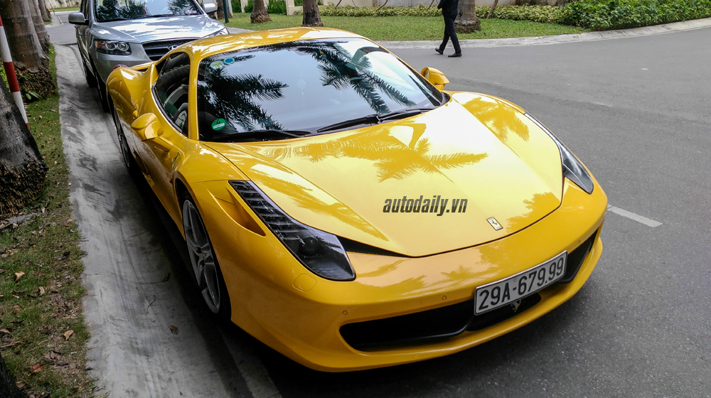 Ferrari 458 Italia màu vàng độc nhất Hà Nội tái xuất Ferrari F458 italia (10).JPG