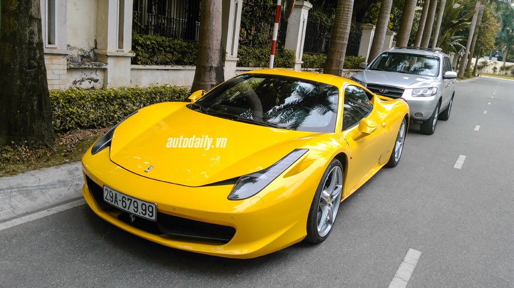 Ferrari 458 Italia màu vàng độc nhất Hà Nội tái xuất Ferrari F458 italia (3).JPG