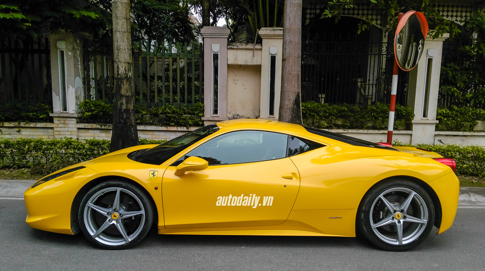 Ferrari 458 Italia màu vàng độc nhất Hà Nội tái xuất Ferrari F458 italia (5).jpg