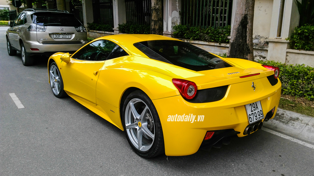Ferrari 458 Italia màu vàng độc nhất Hà Nội tái xuất Ferrari F458 italia (6).jpg