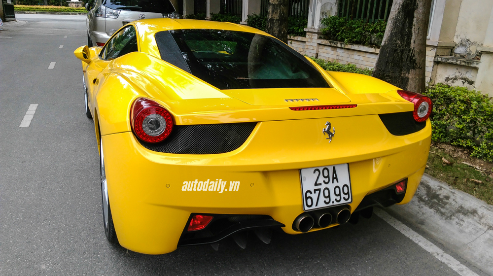Ferrari 458 Italia màu vàng độc nhất Hà Nội tái xuất Ferrari F458 italia (7).JPG