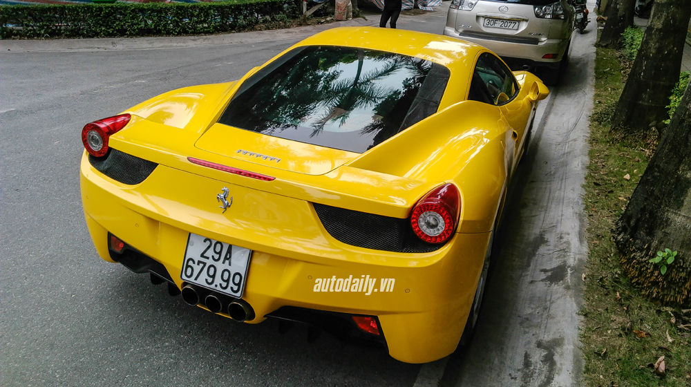 Ferrari 458 Italia màu vàng độc nhất Hà Nội tái xuất Ferrari F458 italia (8).jpg