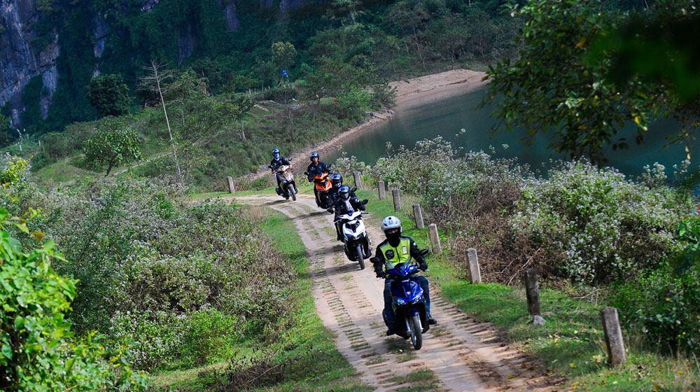 Air Blade 125cc Caravan: Ngoạn mục và thú vị ngay ngày đầu xuất phát air-blade-caravan-day1 (10).jpg