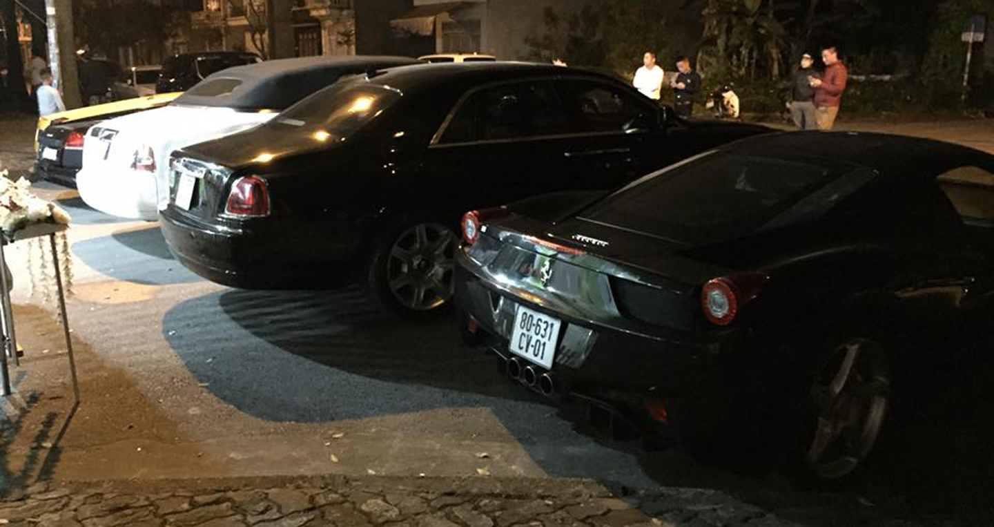 Dàn siêu xe khủng trong đám cưới Á hậu Trà My dam cuoi sieu xe (1).JPG