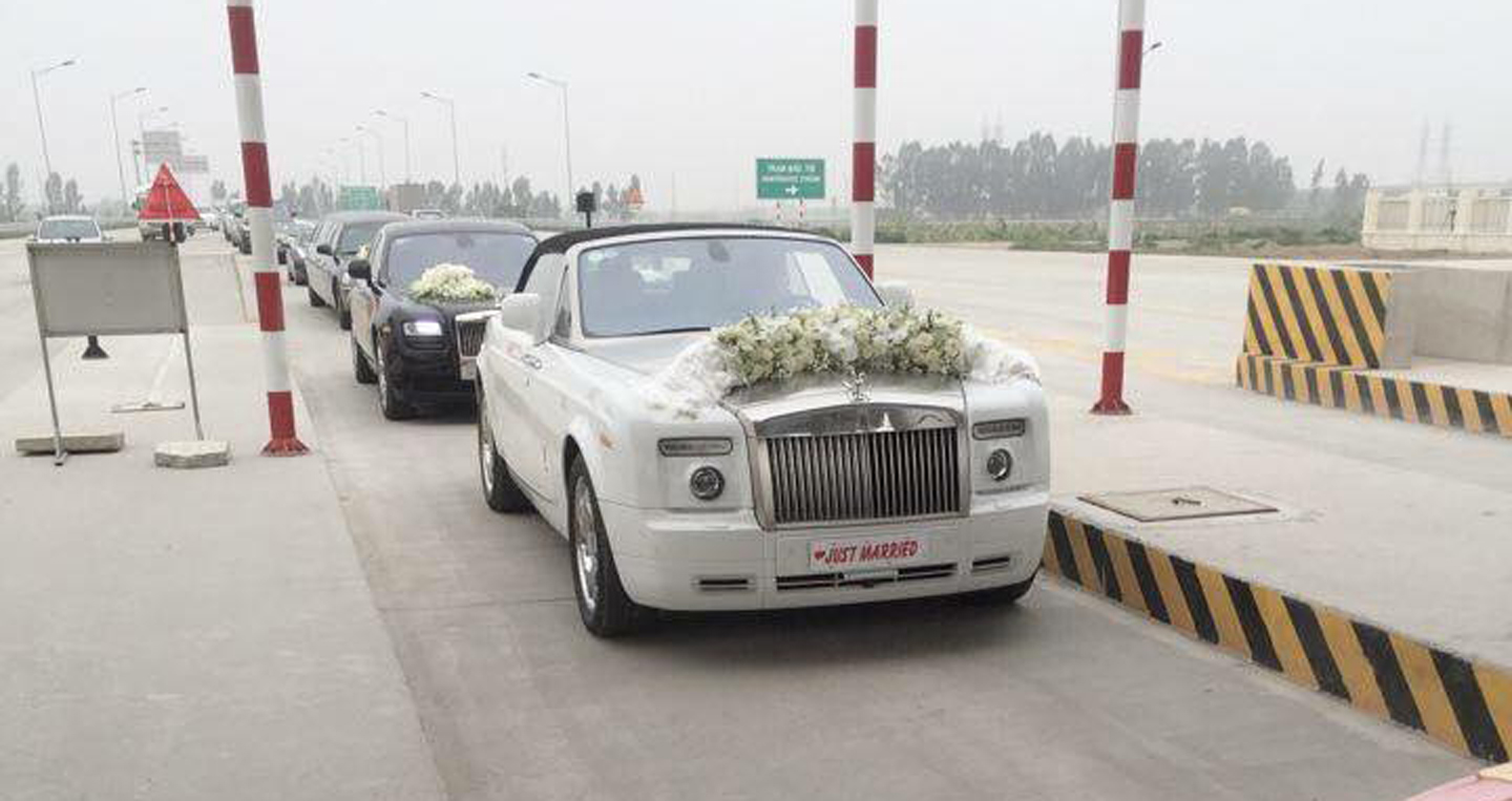 Dàn siêu xe khủng trong đám cưới Á hậu Trà My dam cuoi sieu xe (16).jpg