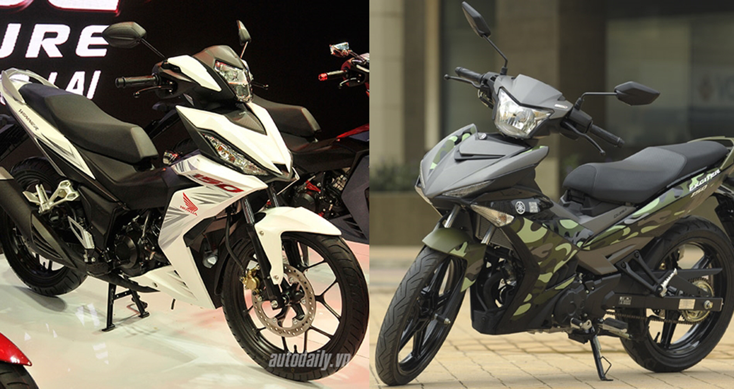 So sánh trực quan Honda Winner 150 và Yamaha Exciter 150 Honda Winner Yamaha Exciter (2).JPG
