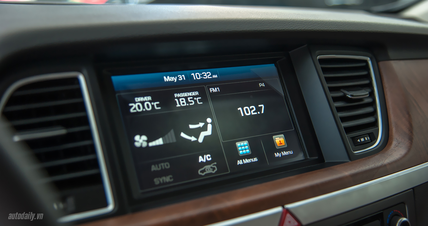 Ảnh chi tiết nội thất Hyundai Genesis Sedan 2016 tại Việt Nam Hyundai Genesis sedan (16).JPG