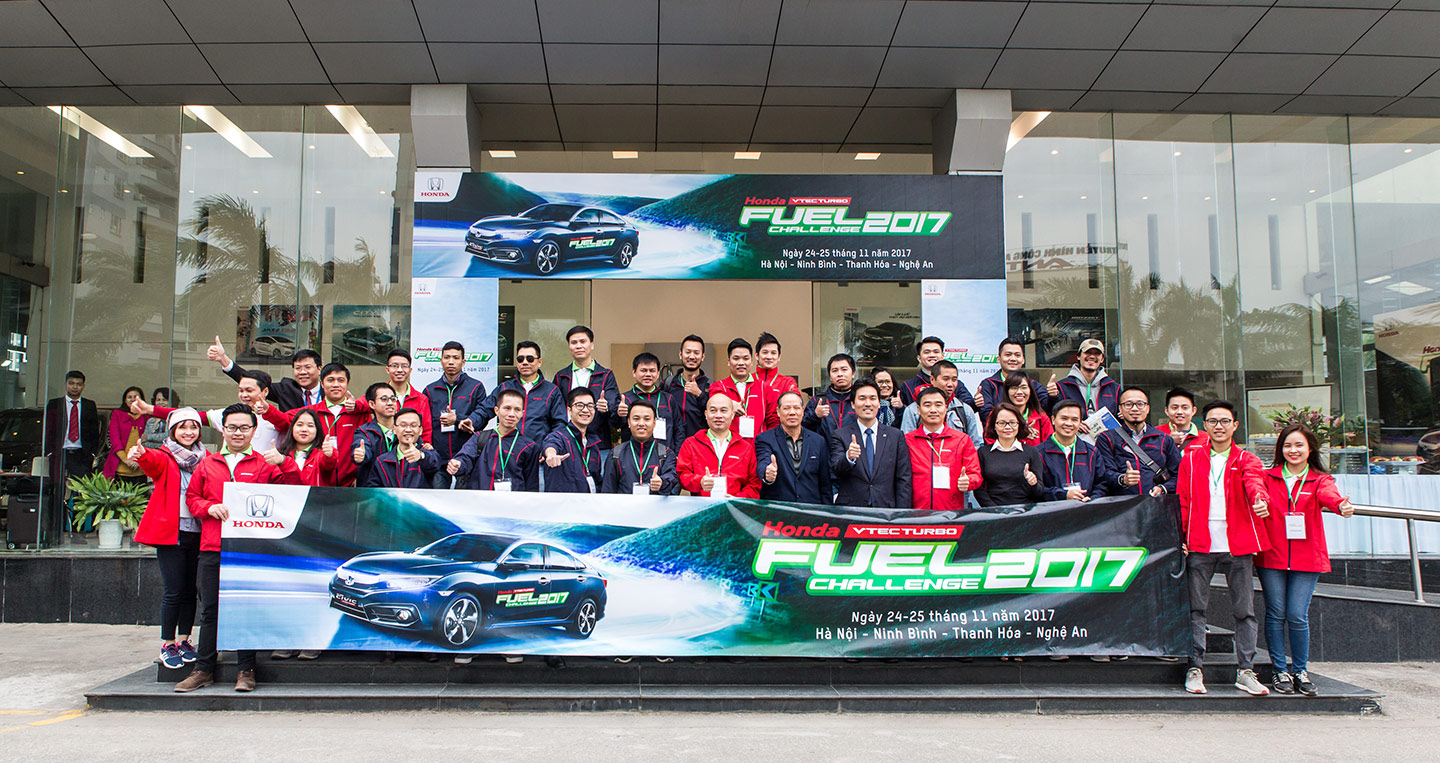 Honda Civic Turbo trong cuộc thi thử thách tiết kiệm xăng Honda Fuel Challenge 2017