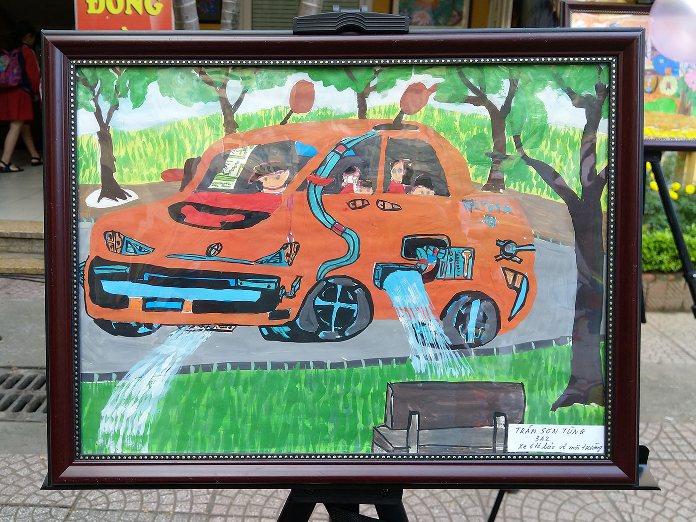 Hơn 400000 tác phẩm dự thi vẽ tranh quốc tế Chiếc ô tô mơ ước   Hànộimới