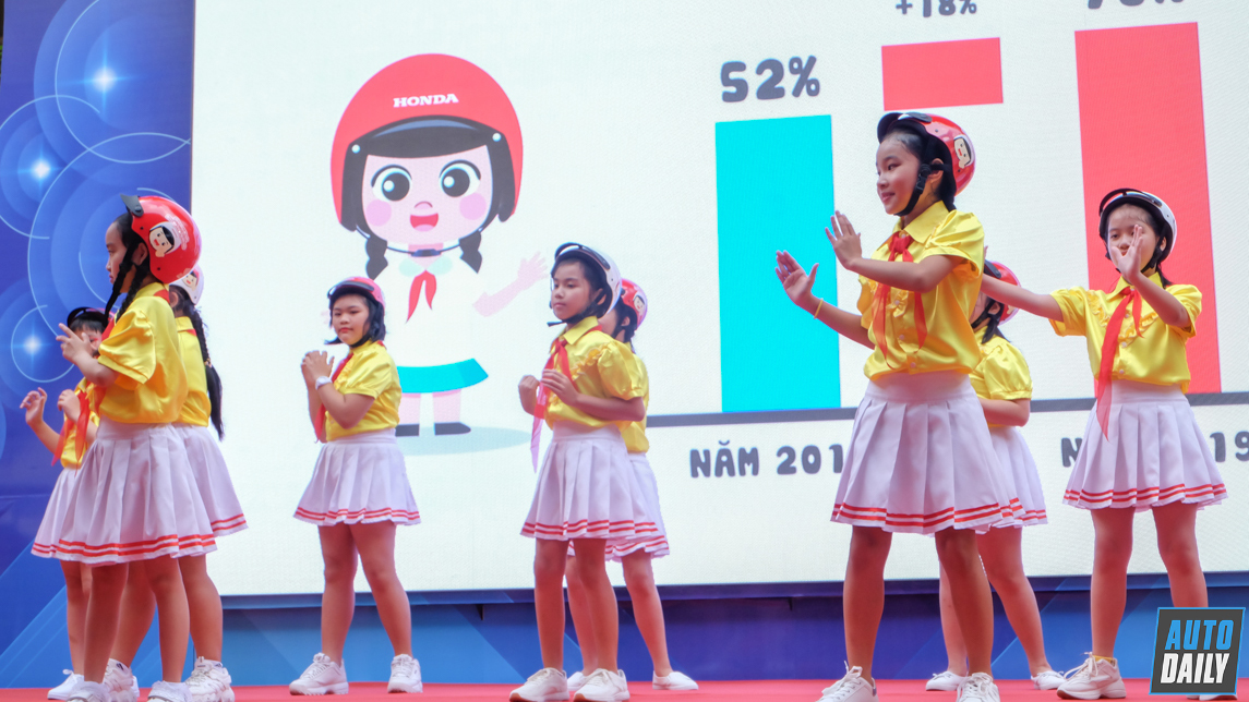 Honda Việt Nam tiếp tục tặng mũ bảo hiểm cho học sinh lớp Một ở Sài Gòn