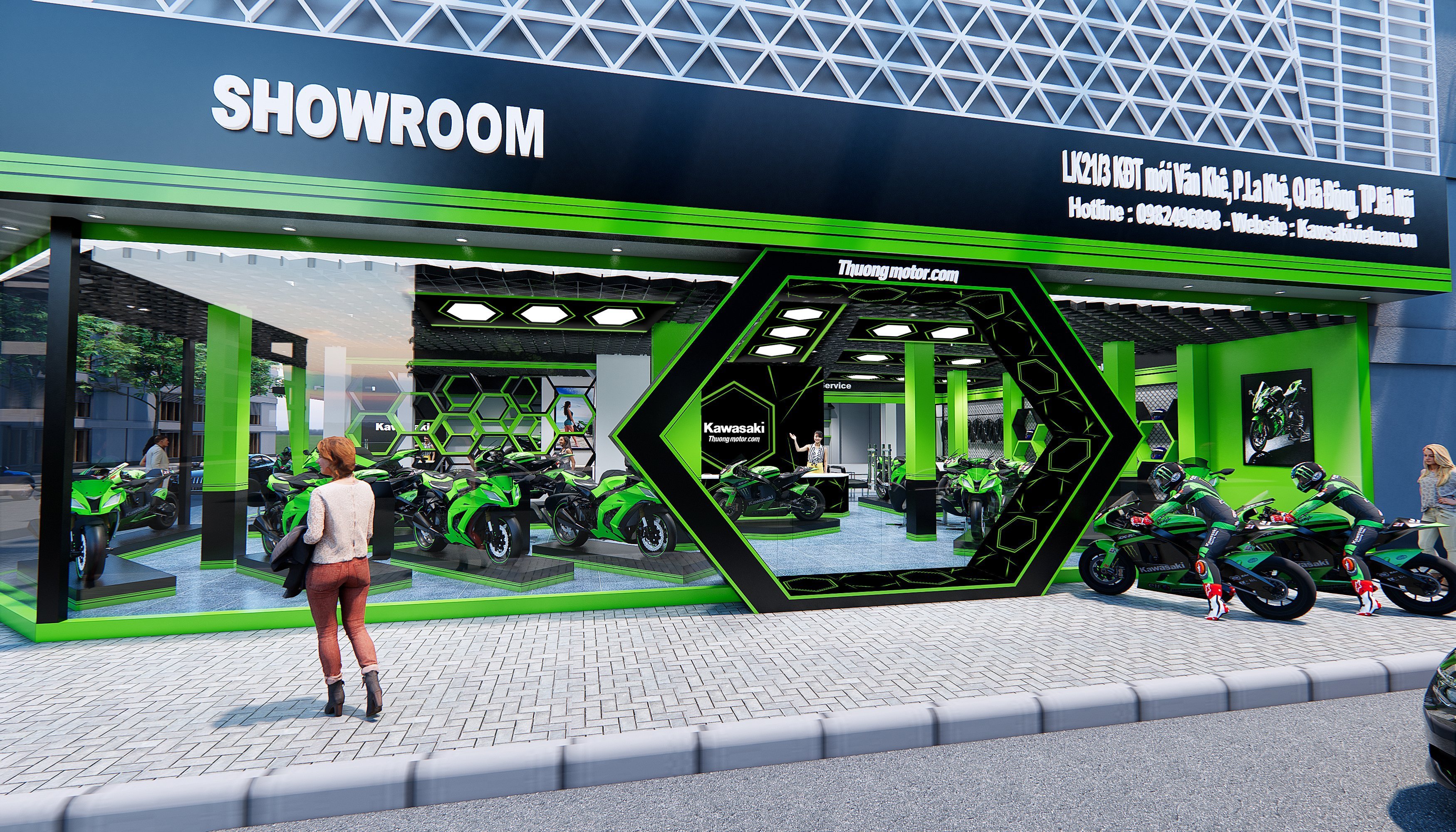 Showroom Kawasaki sắp khai trương tại Hà Nội: Nơi thoả mãn đam mê xe PKL