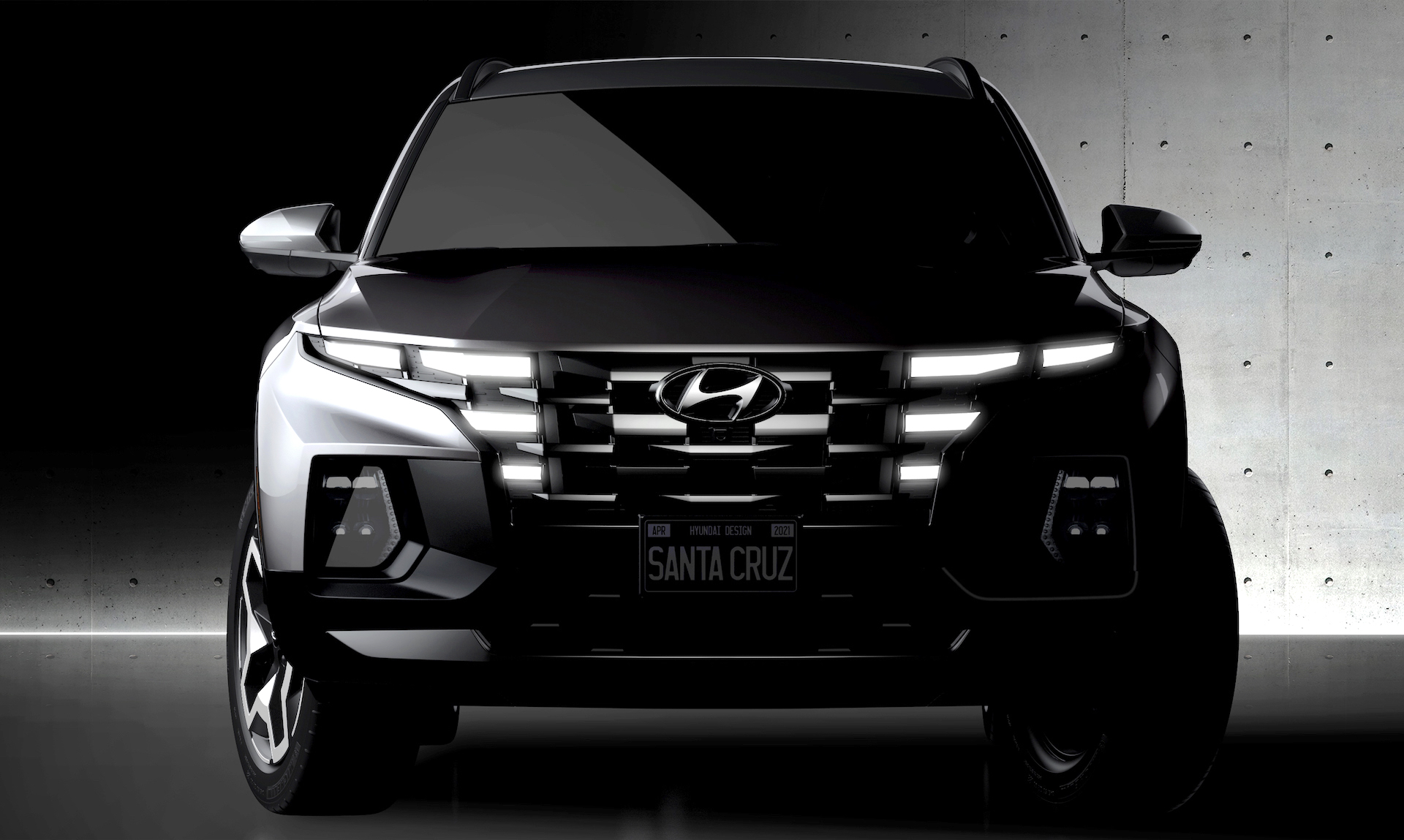 Hyundai nhá hàng Santa Cruz 2022: Mẫu bán tải nhỏ gọn rất bắt mắt