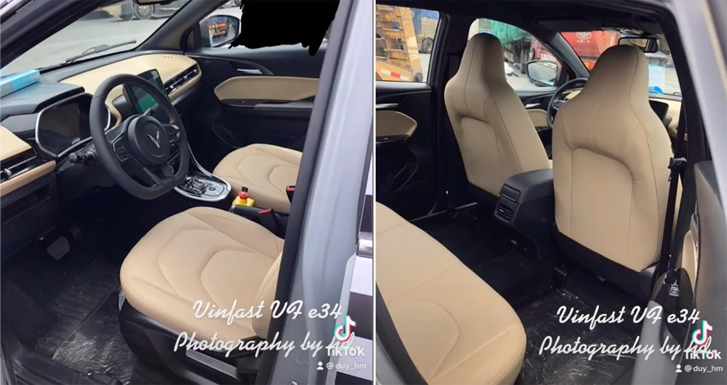 Nóng: Lộ ảnh thực tế nội thất xe điện VinFast VF e34 cực chất