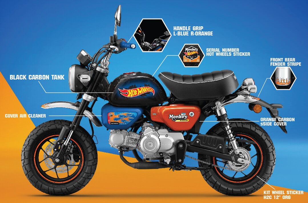 Honda Monkey Hot Wheels Limited Edition trình làng, giới hạn chỉ 150 chiếc Honda Monkey Hot Wheels (2).jpg