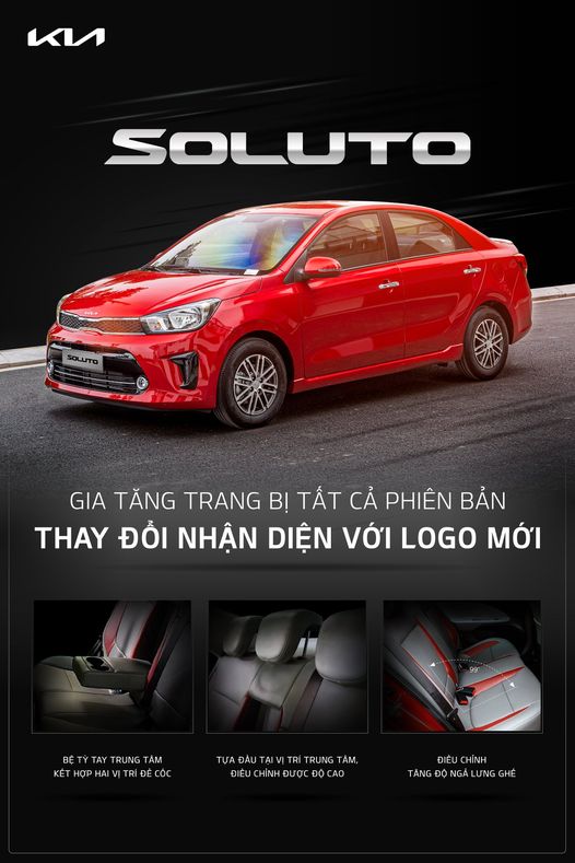 Kia Soluto được bổ sung trang bị, thay đổi nhận diện với logo mới