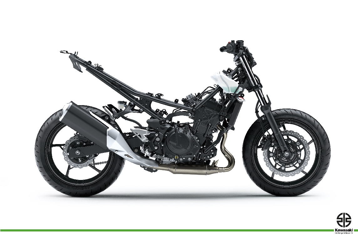 Kawasaki Z400 hoàn toàn mới cập bến tại Việt Nam, giá gần 150 triệu đồng Kawasaki Z400 - Hệ khung sườn.jpg