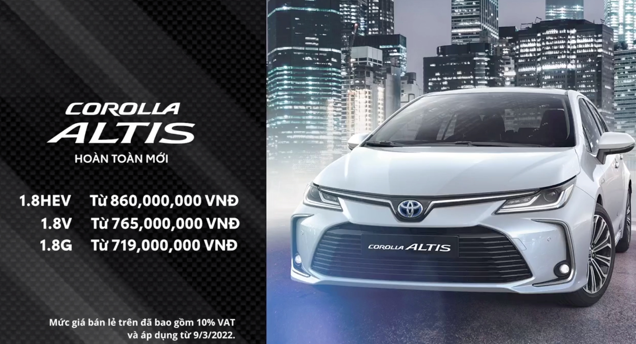 Toyota Corolla Altis 2022 ra mắt Việt Nam, giá từ 719 triệu đồng altis.png