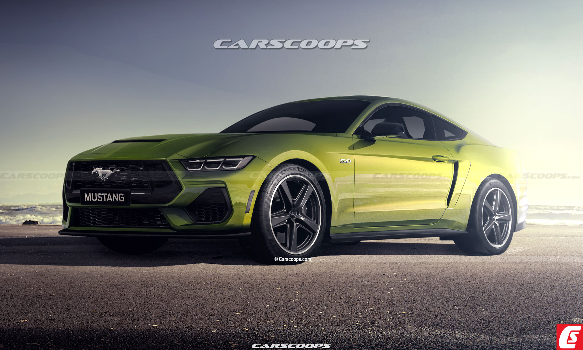 Ford Mustang 2024 sắp ra mắt và những điều cần biết 2024-ford-mustang-green-carscoops.jpg