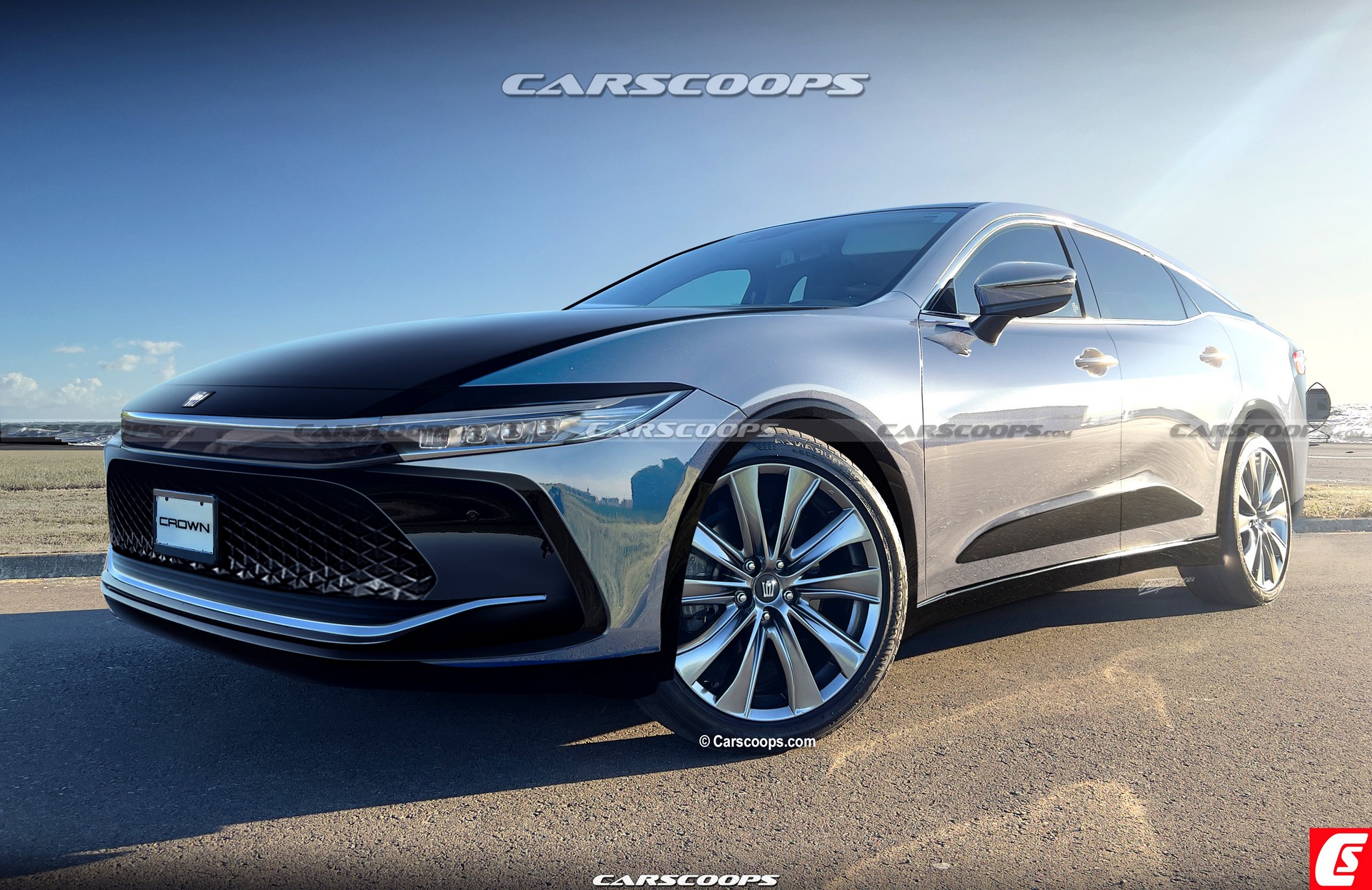 Toyota Crown 2023 sắp ra mắt: Thiết kế, động cơ và những điều cần biết 2023-toyota-crown-carscoops-1.jpg
