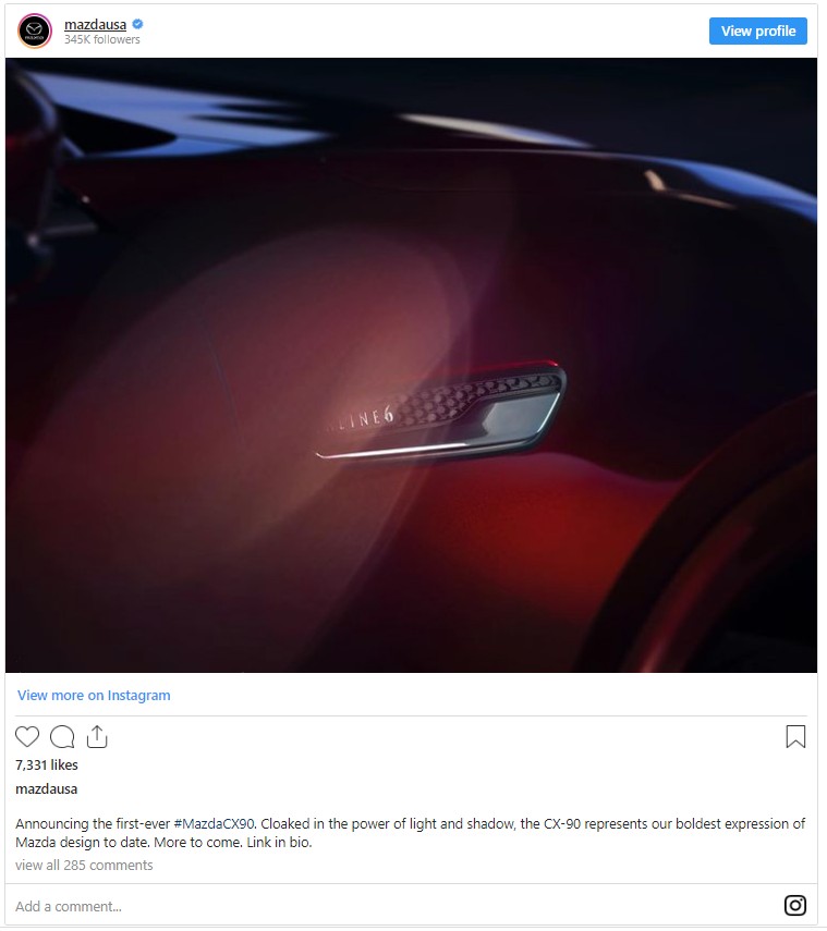 Mazda tung ảnh nhá hàng mẫu SUV đầu bảng CX-90 2024 sắp ra mắt mazda.jpg