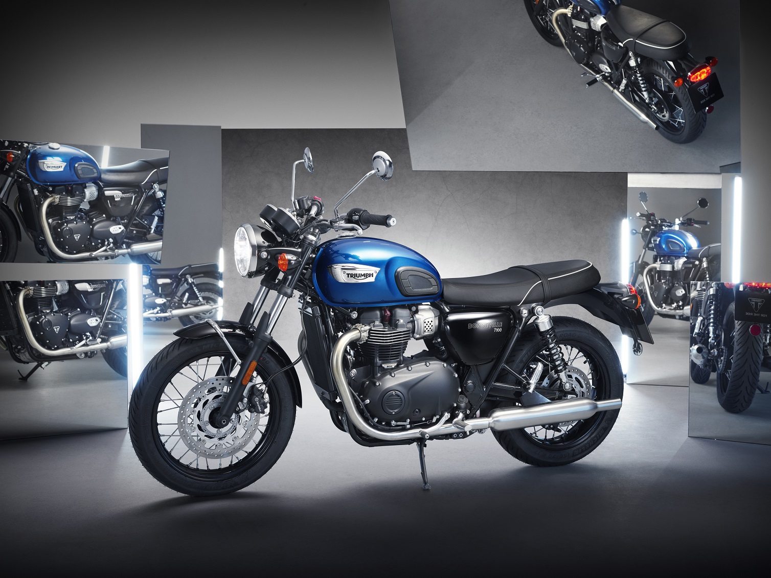 Triumph Motorcycles Hanoi giới thiệu 4 mẫu xe thuộc dòng Modern Classic Bonneville t100-chrome-edition-my23-3v4.jpg