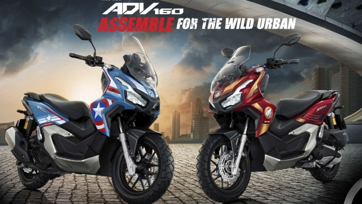 Honda ADV160 Marvel chắc chắn sẽ khiến các fan hâm mộ thích thú Honda ADV160 Marvel (2).jpg