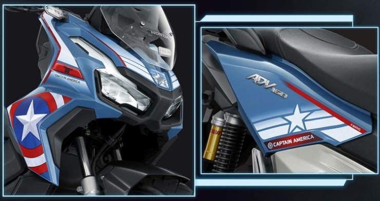 Honda ADV160 Marvel chắc chắn sẽ khiến các fan hâm mộ thích thú Honda ADV160 Marvel (3).jpg