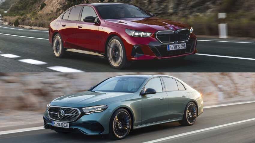 So sánh BMW 5 Series 2024 với Mercedes-Benz E-Class 2024 g60-bmw-5-series-w214-merc-e-class-feature-850x478.jpg