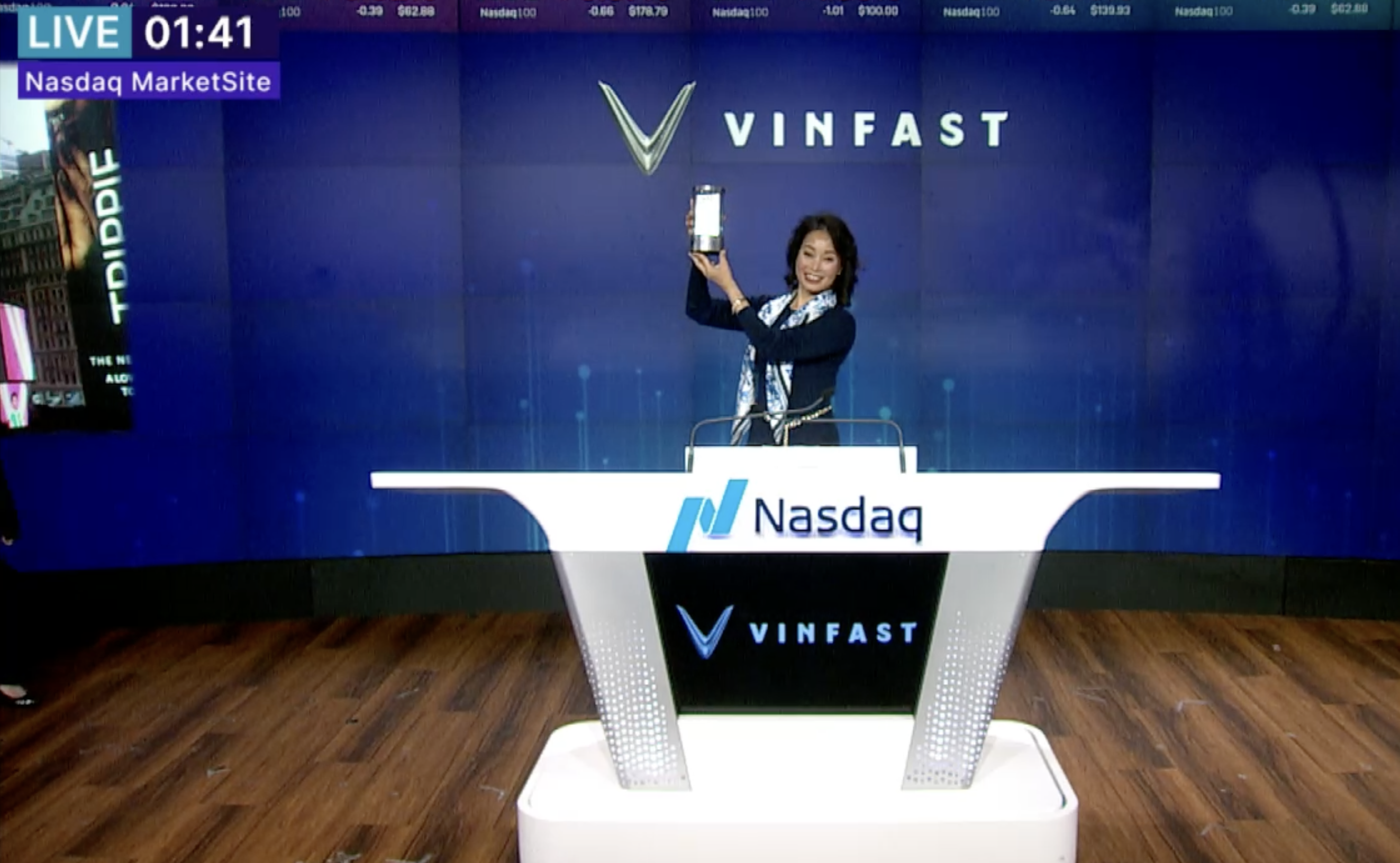VinFast chính thức niêm yết trên sàn NASDAQ, giá trị vốn hóa hơn 23 tỷ USD