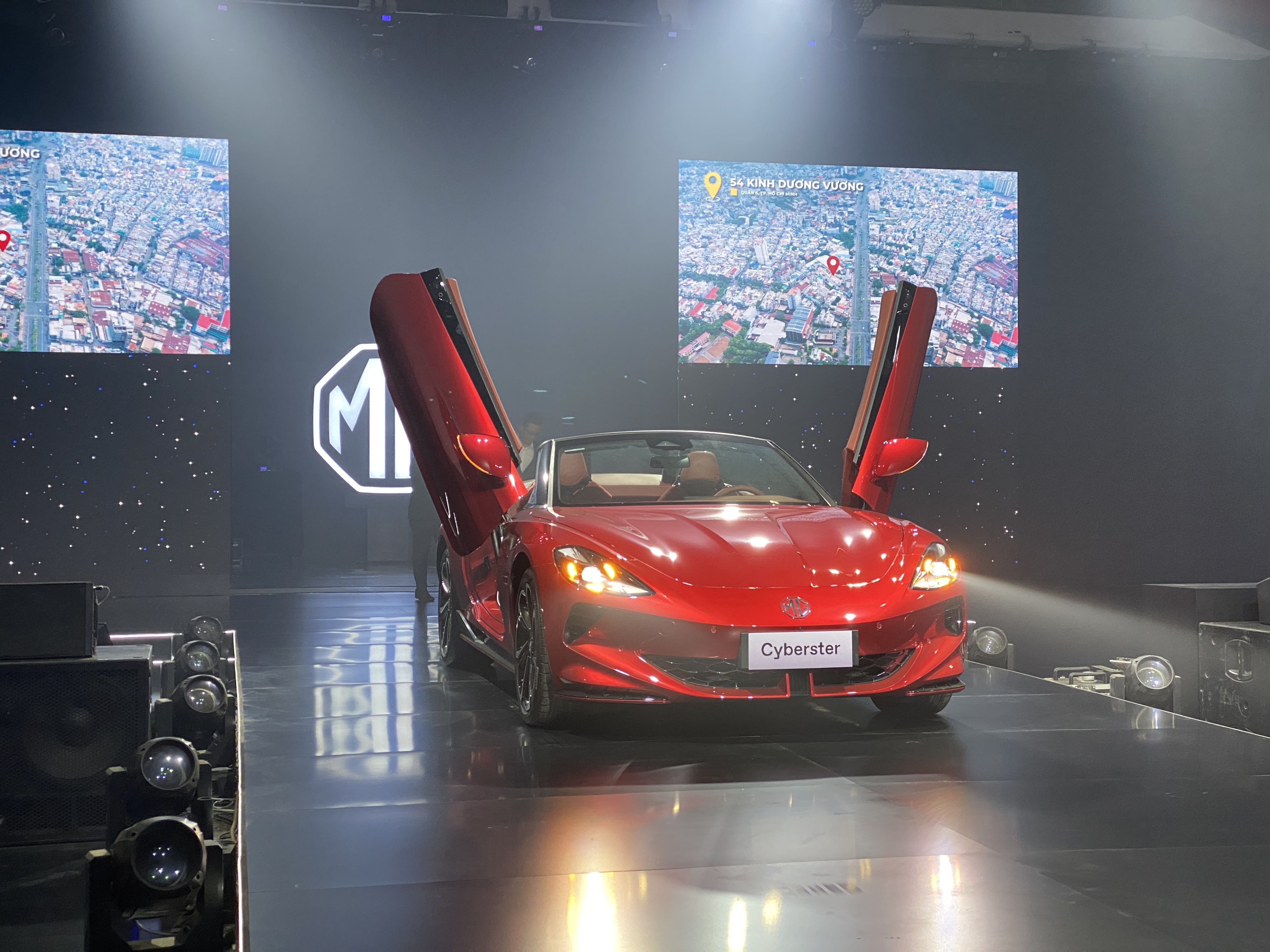MG Cyberster trong sự kiện ra mắt hai mẫu xe mới của MG