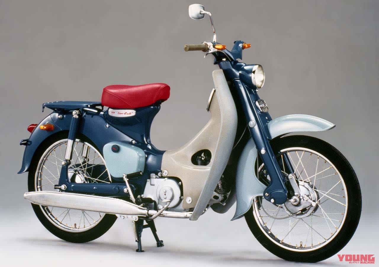 Honda Super Cub C125 2024 ra mắt với bộ áo sang chảnh hơn các đời trước Honda Super Cub C100 được phát hành vào năm 1958..jpeg
