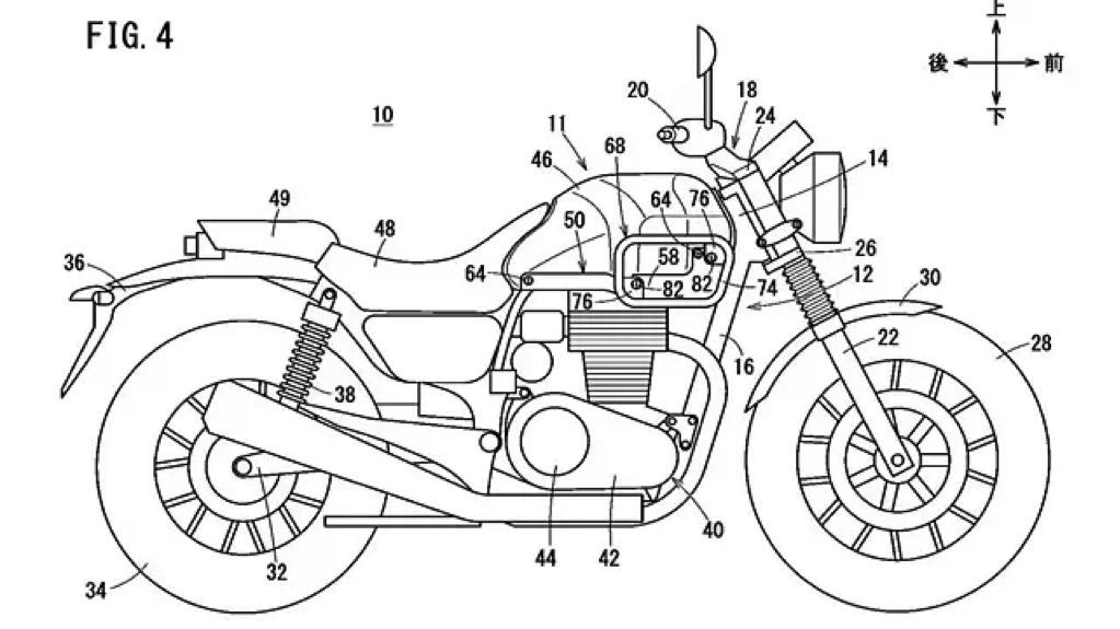 Honda CB350 sắp có thêm phiên bản Scrambler? Rò rỉ bản vẽ thiết kế Honda CB350 Scrambler mới..jpeg