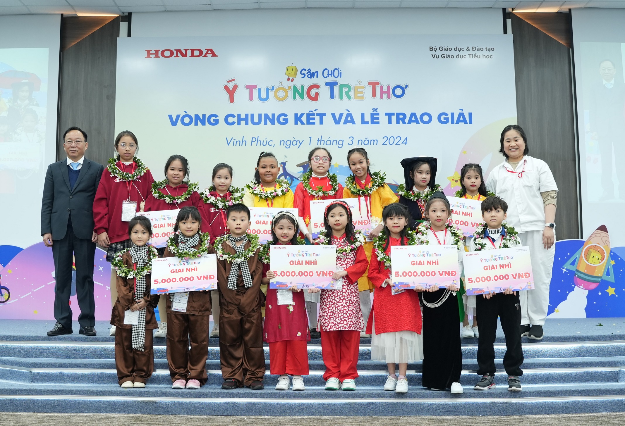 Honda tổ chức Vòng chung kết và Lễ trao giải Sân chơi Ý tưởng trẻ thơ lần thứ 14