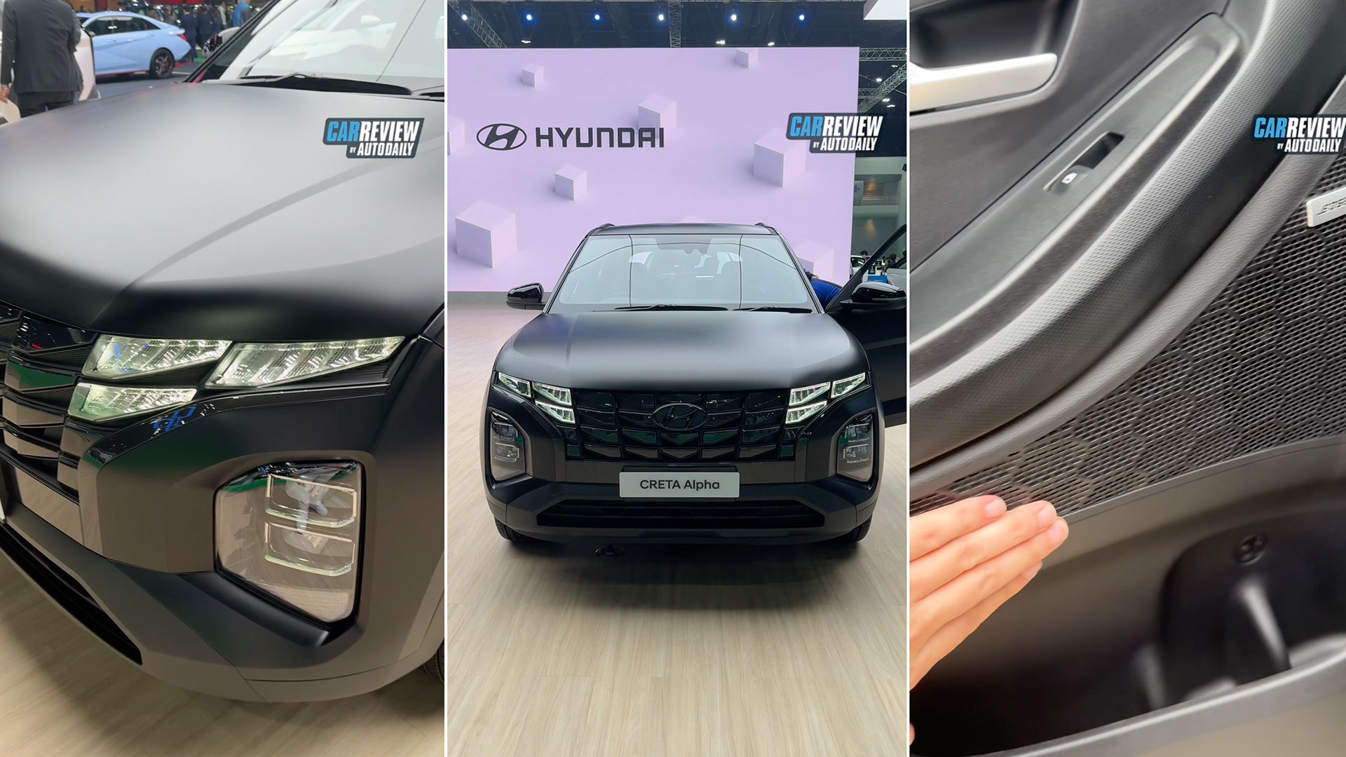 Soi chi tiết Hyundai Creta phiên bản đặc biệt sơn đen mờ