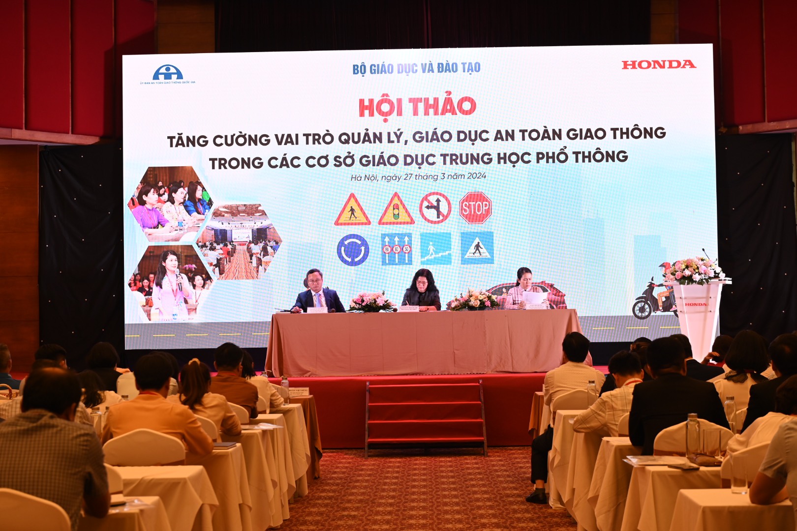 Honda Việt Nam tổ chức Hội thảo tăng cường vai trò quản lý, giáo dục ATGT trong các cơ sở giáo dục THPT ban-dieu-hanh-chu-tri-hoi-thao.jpg