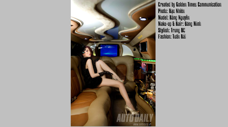 Người đẹp hóa "yêu nữ" trong xe Limousine